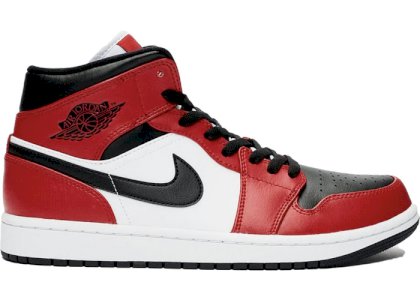 Air Jordan 1 Mid Chicago Black Toe