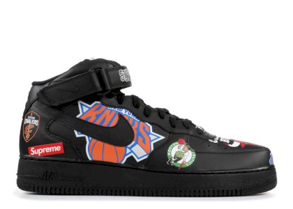 Nike Air Force 1 X Supreme X Nba Black